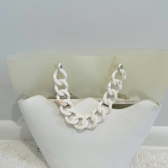 Charles & Keith Women's White Hand Bag - Picture 7 of 12